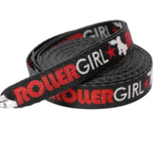 SOURPUSS - 72" ROLLER SKATE, ROLLER DERBY BOOT LACES / RED ROLLER GIRL *NEW*